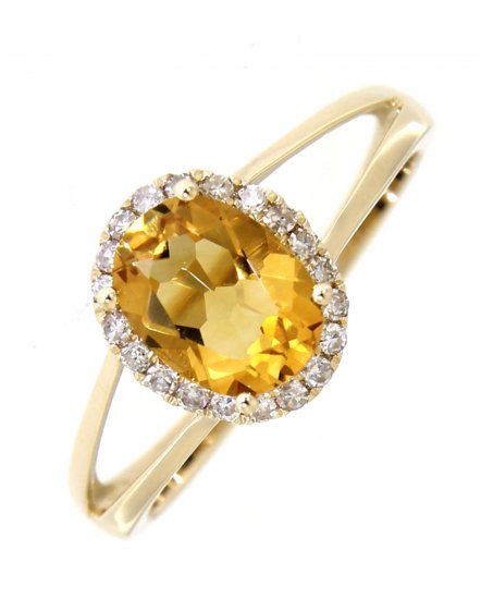 OVAL COLORED STONE DIAMOND RING (VR374)